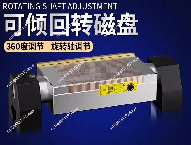 Tilting Disk 360 Degree Rotation Plane Angle Tilt Magnetic Table Rotary Scaled Magnetic Table 6X6