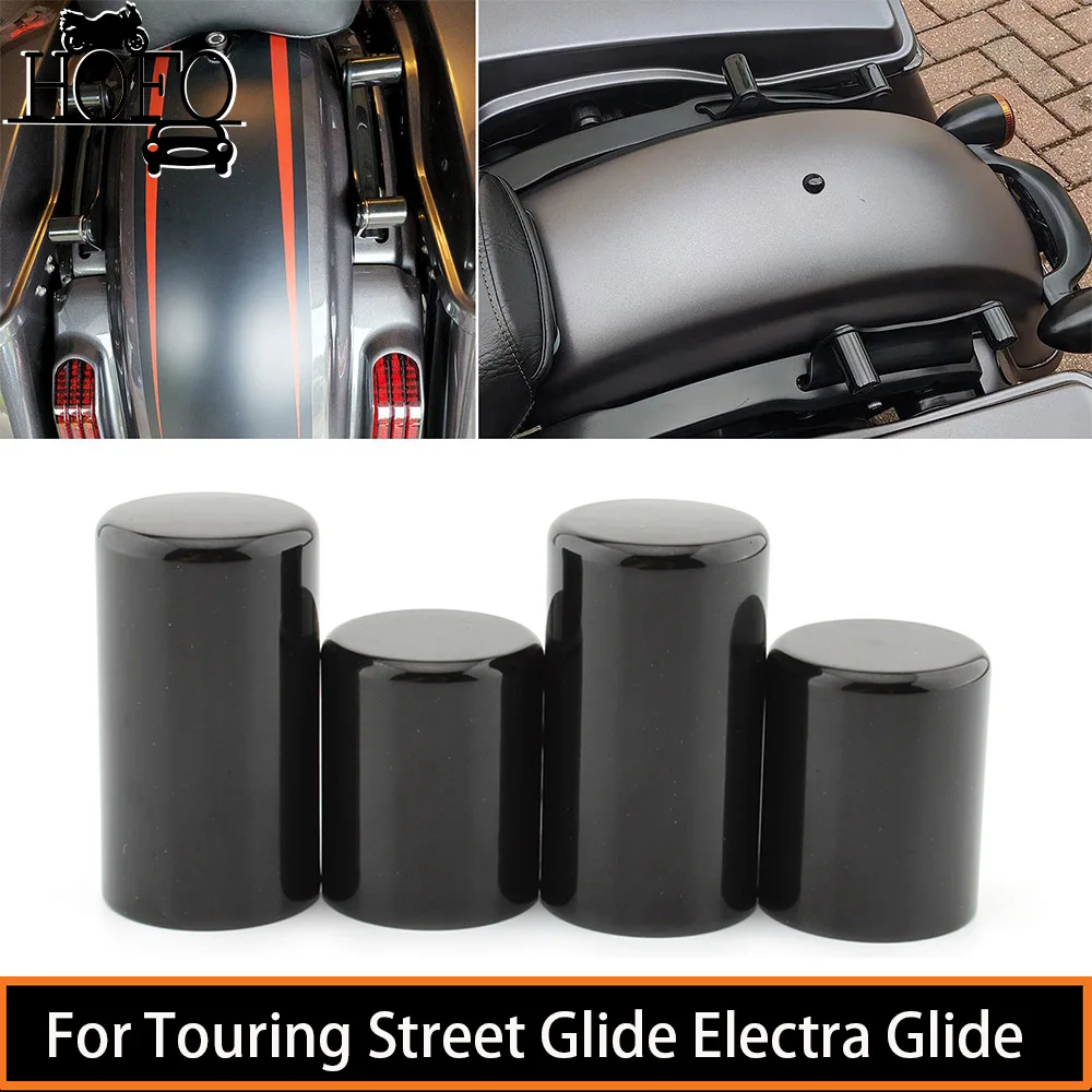 

4 Pcs Docking Hardware Point Cover Set Chrome Black For Touring Street Glide Electra Glide Road Glide Road King 2009-2021