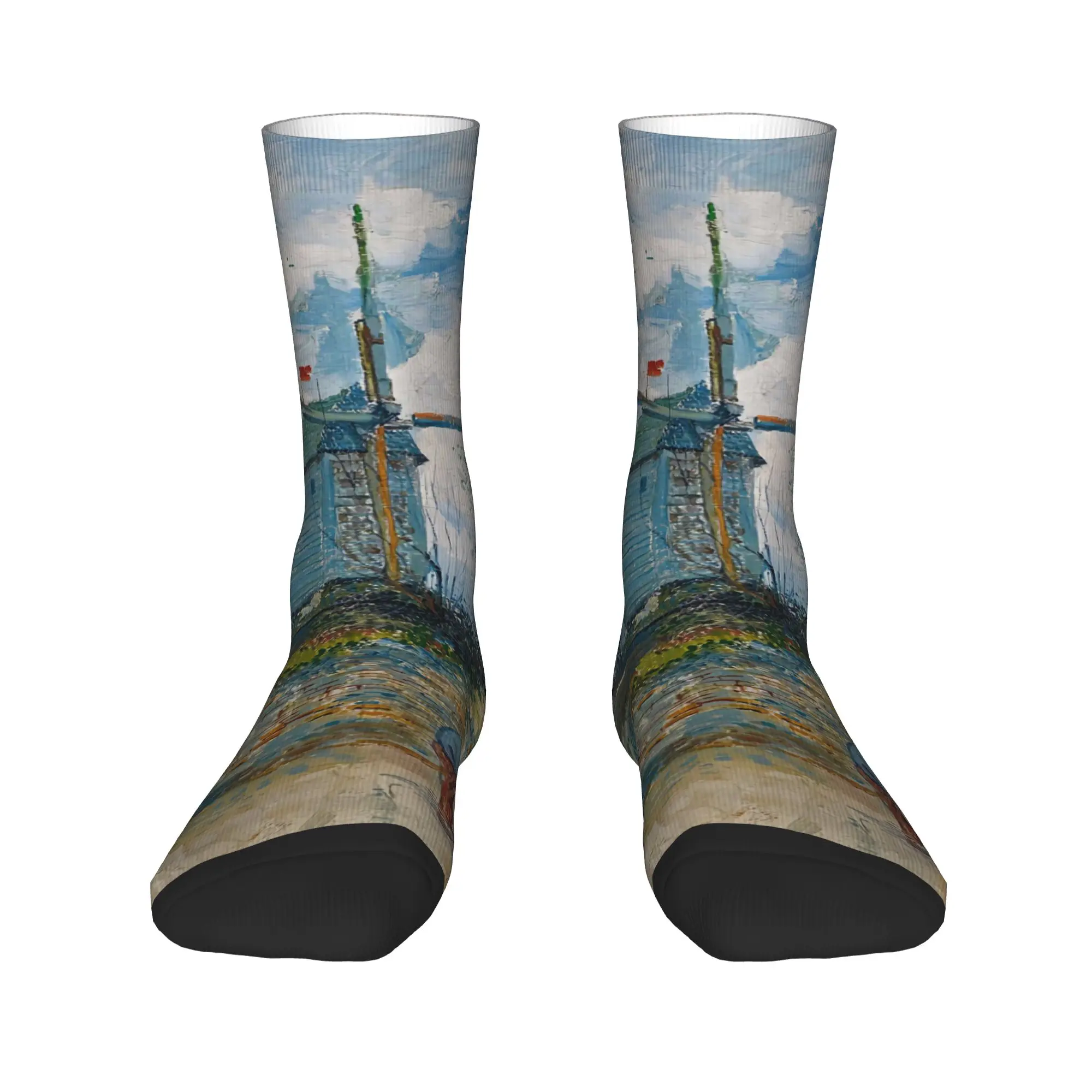 فان جوخ مطحنة جاليت جوارب القوطية الجوارب زوجين لينة تنفس الجوارب الخريف الدراجات مخصص عدم الانزلاق الجوارب هدية