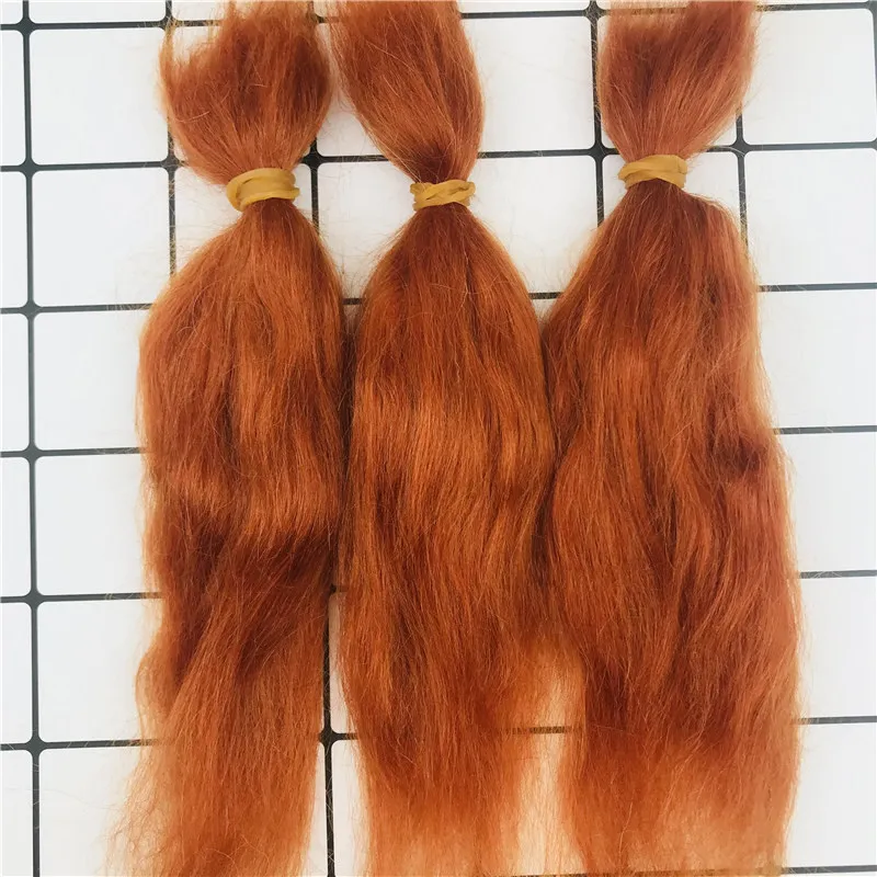 8 Farben wieder geborene Puppe reines Mohair schwarz weiß goldbraun Farben diy bjd Puppe wieder geborene Puppe Mohair Perücke Zubehör