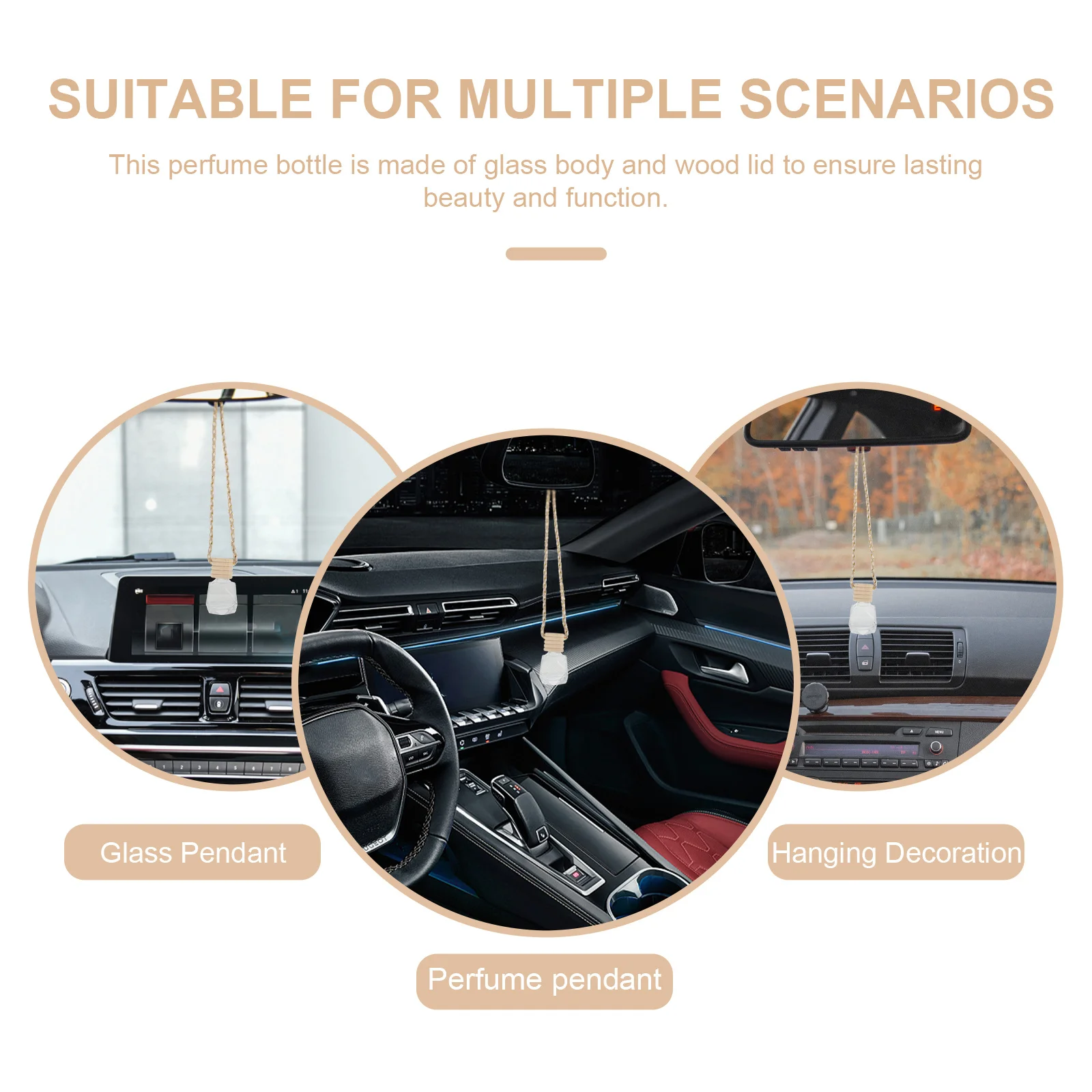 

10 шт., креативный стеклянный автомобильный парфюм, подвесной декор для дома, комнаты, сада, двери, свежий аромат, очищающий воздух, уникальный дизайн