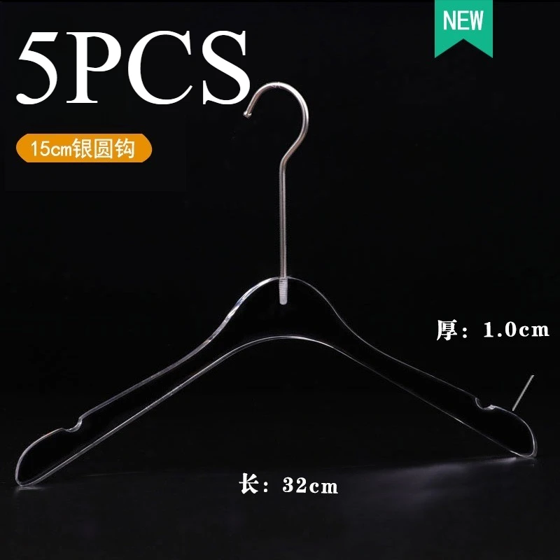 

「5pcs」Acrylic Transparent Hanger Clothing Store Special Plastic Non-slip