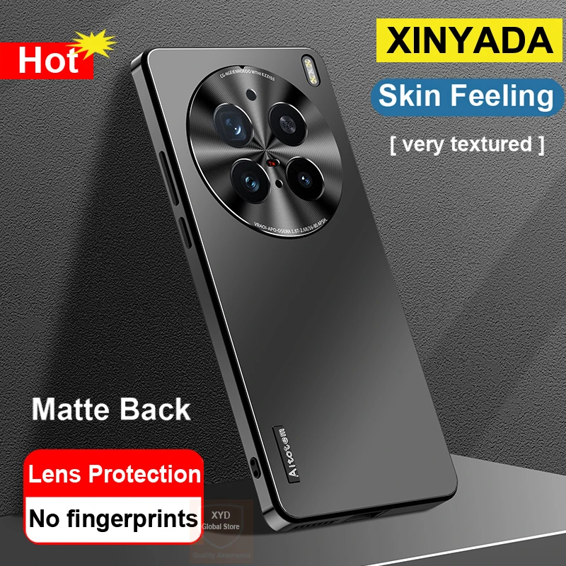 For Vivo X200 Pro Brand Phone Case Skin Feeling Matte Case For Vivo X200 Pro Back Cover Fashion Airbag Shell Armor Funda Coque