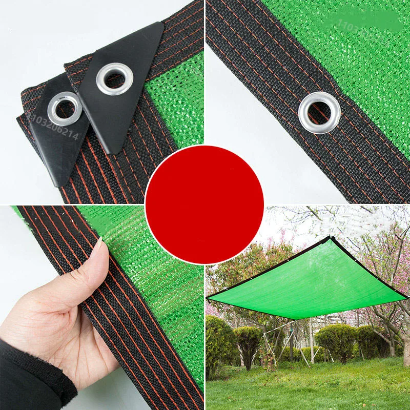 Outdoor garden camping hiking car tent awning sunshade net high density polyethylene gardening shade cloth sunscreen net beige