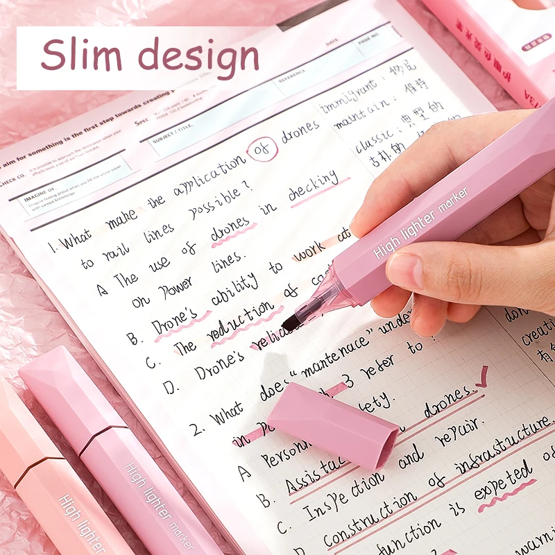 12-Color Quick-Dry Highlighter Set 5