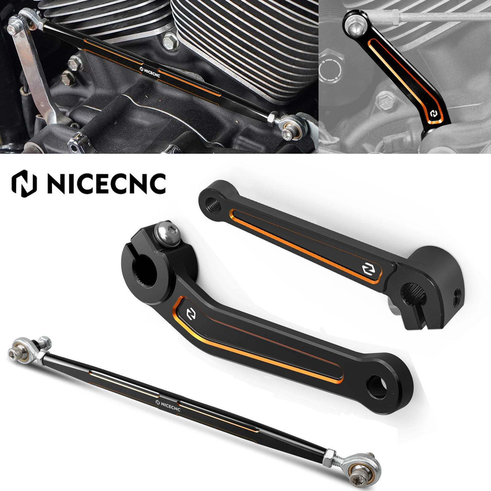 

For Harley Road King FLHR 2017-2022 Street Glide FLHX Gear Shift Linkage Rod Inner Shifter Arms Ultra Limited Electra Glide