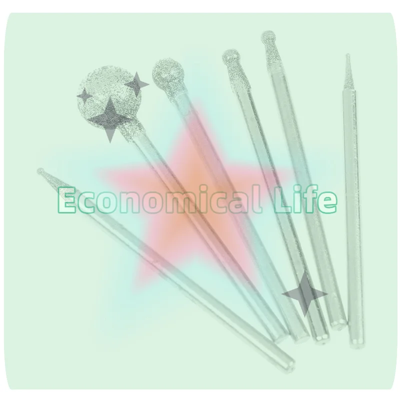 

2.35mm Shank Carve Precision Carving Tool Electric Grinder Parts 0.5mm-8mm Round Burring Sanding Drill Bit Grinding Head