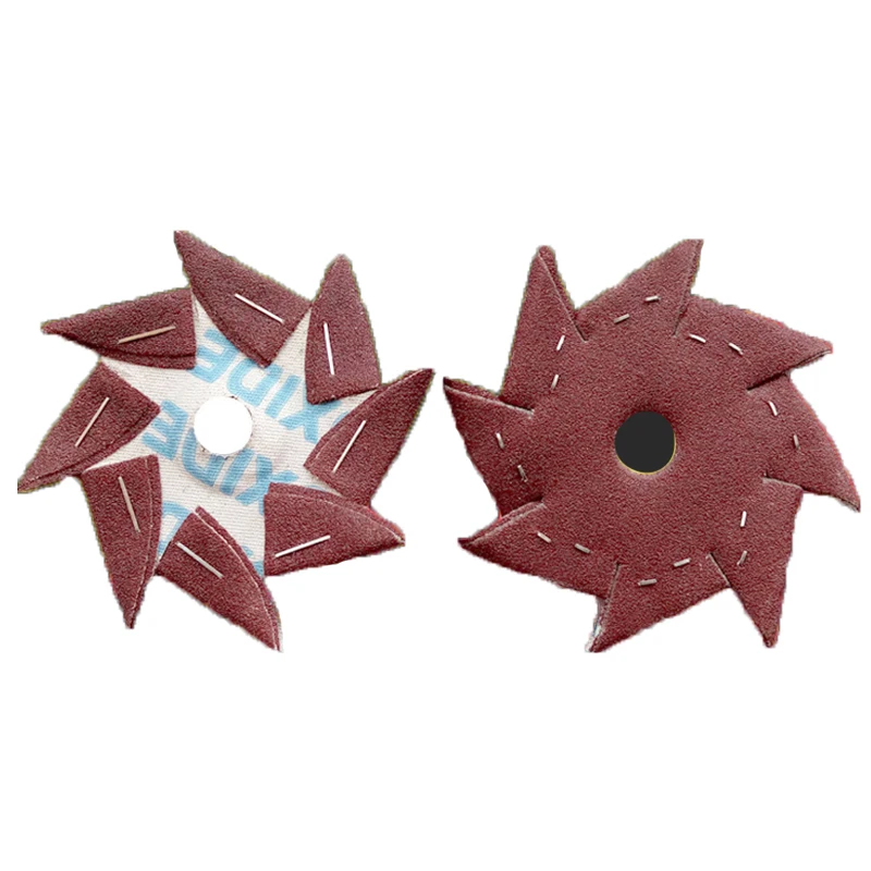

100pcs Octagonal Sand Paper Flap Disc Grinding Wheel Wood Carving Crack Gap Polishing Sandpaper Metalworking Sanding Paper