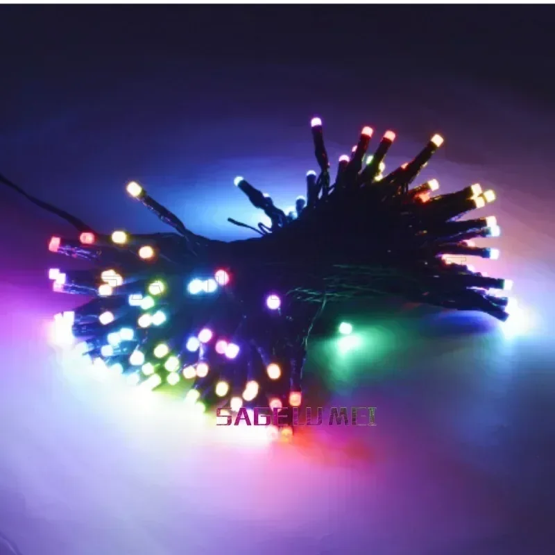10M 100Leds 5V USB Smart Bluetooth DIY APP Remote Music Sync Led Yard Eave Light Outdoor IP68 Courtyard Fence Christmas Lights