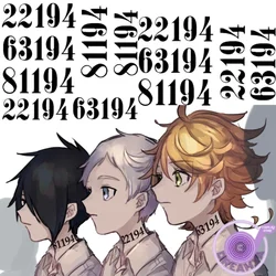 Yakusoku No The Promised Neverland Emma Norman Ray Temporary Fake Flash Tattoo Sticker Cosplay Prop Costume Transfer Sticker