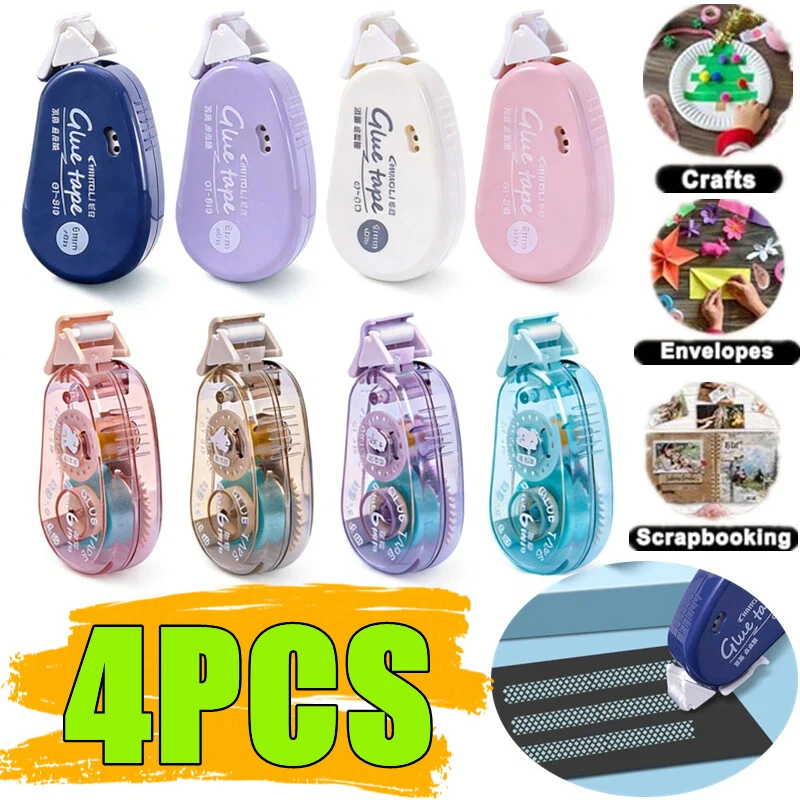 

New 1/4PCS Kawaii Dispensing High Viscosity Does Not Leave A Trace Correction Tape Transparent For Student And Office Use Tools