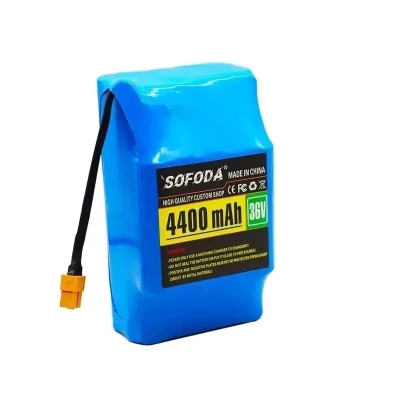 100% New 36v 4.4ah lithium battery 10s2p 36v battery 4400mAh lithium ion pack 42V 4400mah scooter twist car battery