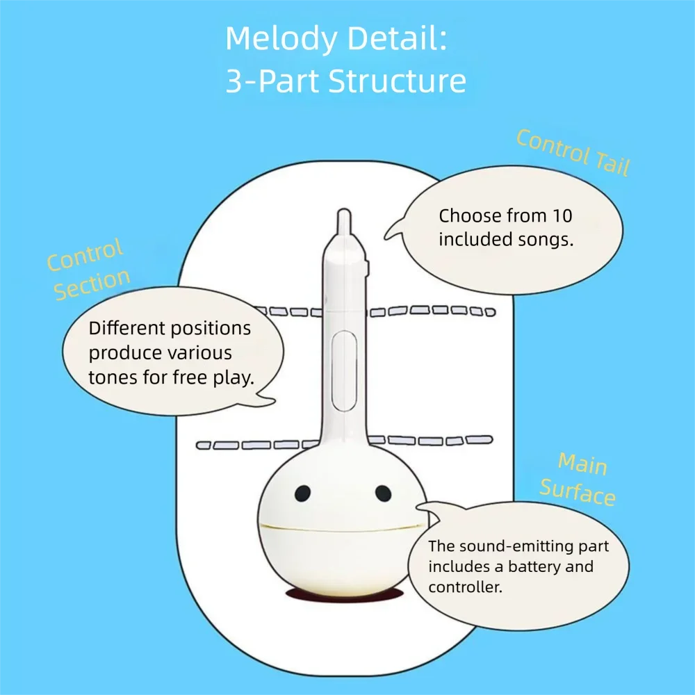 لعبة آلة موسيقية إلكترونية صغيرة الحجم مع فتحة تعليق كرتونية سلسلة مفاتيح إلكترونية لعبة موسيقية 10 أغاني ممتعة