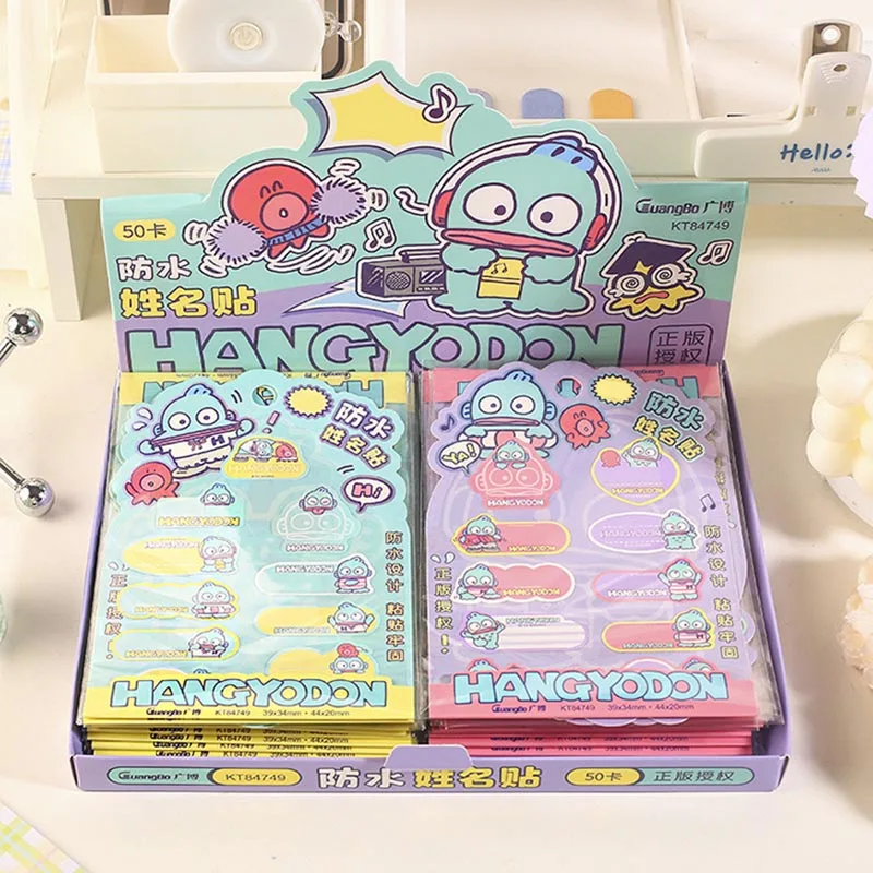 20pcs/lot Sanrio Hangyodon Name Stickers Cute Waterproof Scrapbooking DIY Diary Decorative Sticker Album Stick Label Stationery