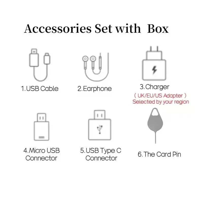 New Retail Box For Samsung Z Fold5 Fold4 Fold3 Fold2 5G Empty Packing Box or with Accessories for Z Fold 3 4 5 2  5G Phones