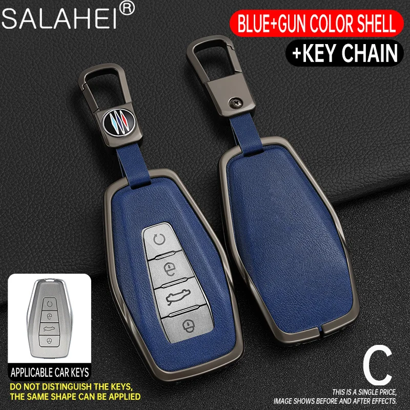 Car Remote Keychain Key Case Cover Shell Fob for Geely X50 X70 X6 Okavango Coolray Atlas Monjaro Tugella Emgrand GT S Proton