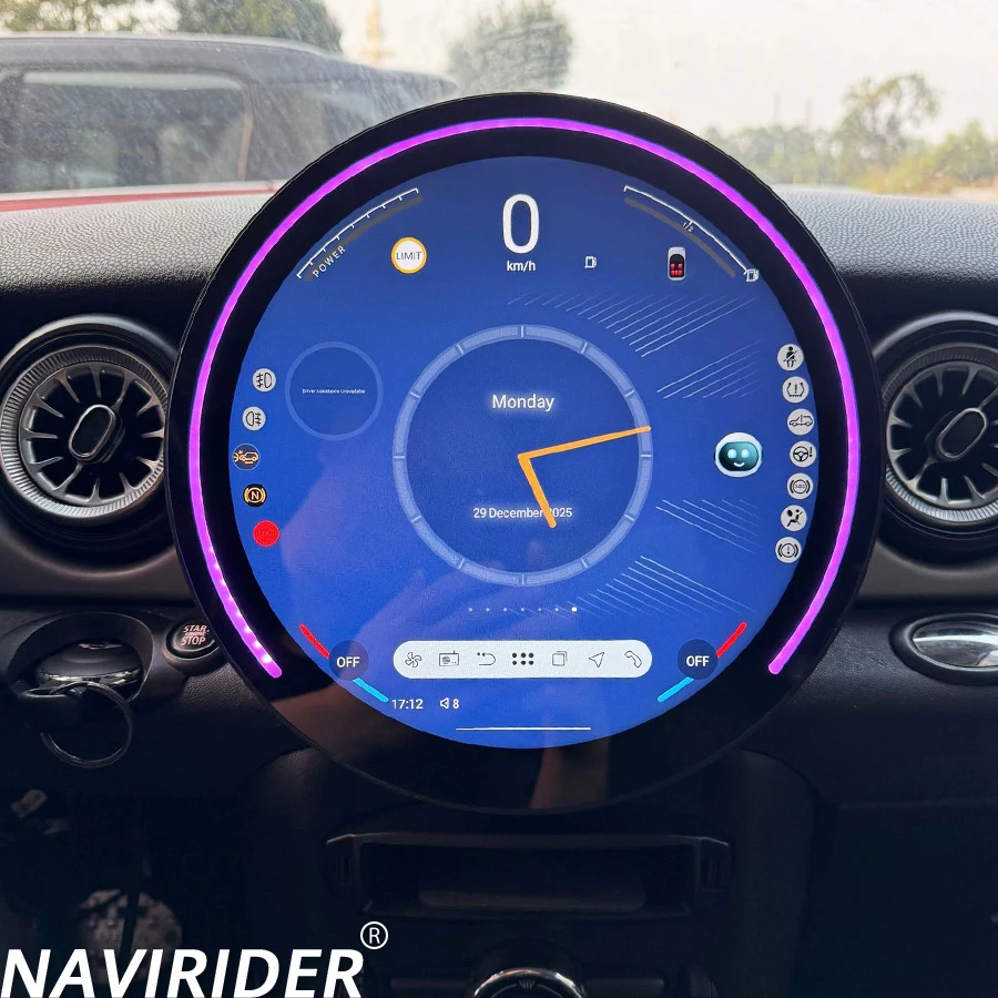 11.8 Inch For BMW MINI R56 R60 2007-2014 Car Radio Android 14 Screen GPS Video Stereo Navigation Multimedia 4G WIFI Carplay Link