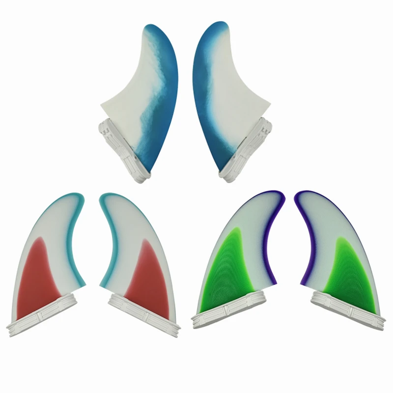 

UPSURF FCS 2 Keel FINS MR Twin Fins Set High Performance Fiberglass Surfboard Fins Double Tabs 2 Surf Twin Fins Quilhas Keels