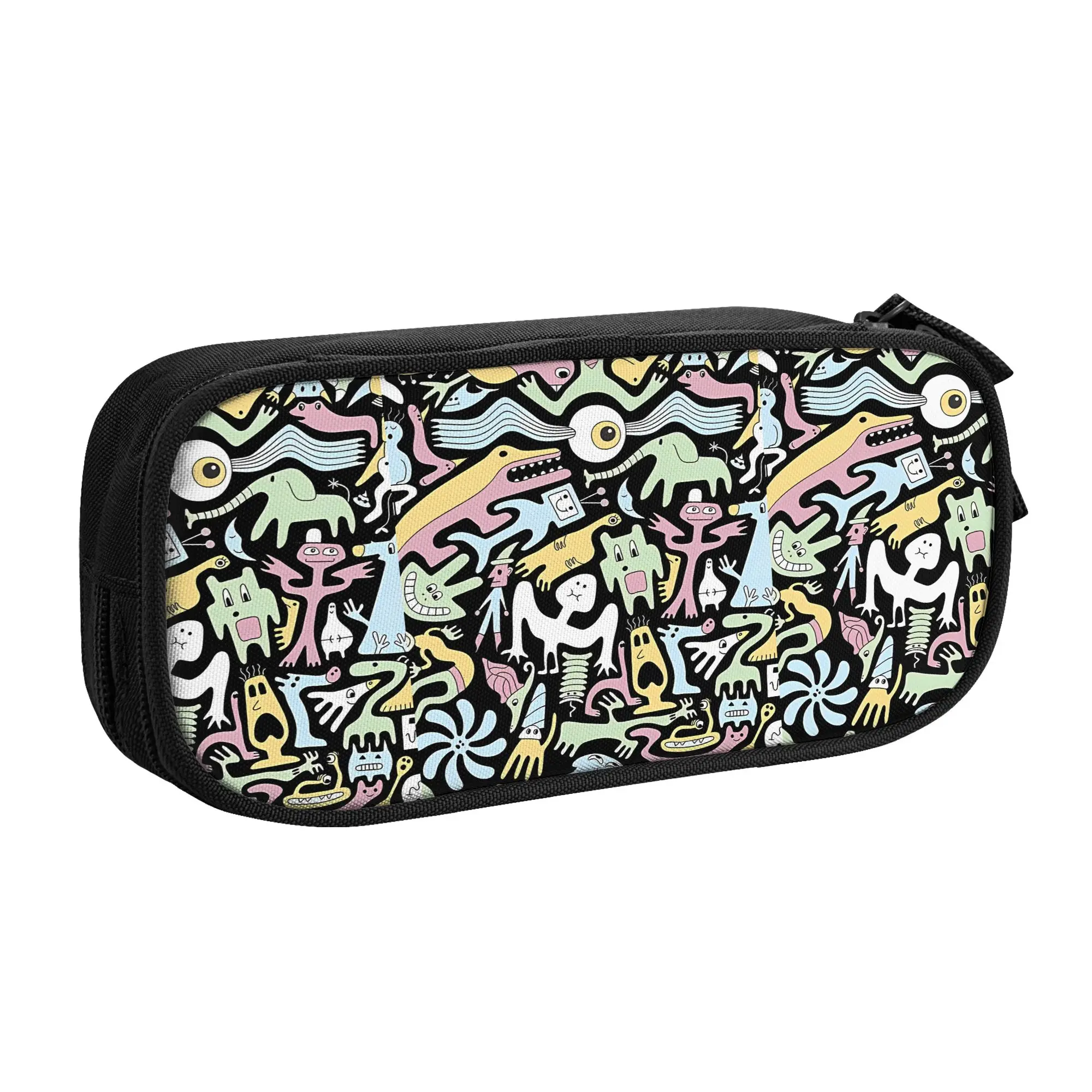 1 piece Lightweight Creature Collective Pencil Case Student Pen Bag Back To School Office Pencil Pouch