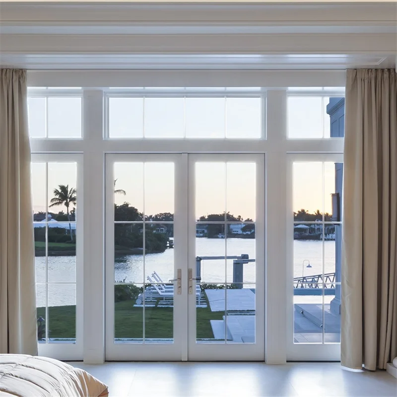 

Modern Aluminum Door AS2047 Australia Standard Luxury Aluminum French Exterior Door With Double Glass For Apartment