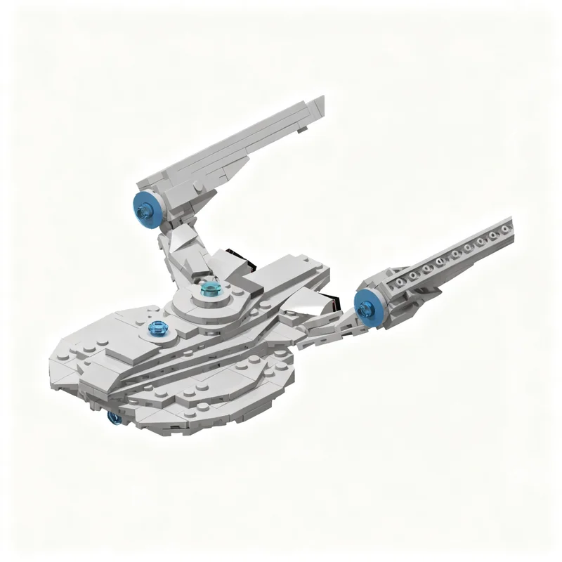 222pcs MOC Salcombe-Class Starship ST Beyond Space Model Building Blocks Toy DIY Display Education Art Brick Craft Assemble