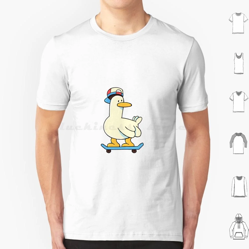 Duck Skateboard T Shirt Men Women Kids 6xl Skateboard Duck Cute Cool Skater Animal Skate Duckling Funny Mood See You Later Bye