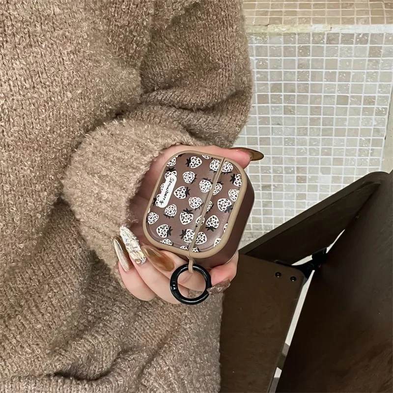 Black Beads Bowknot Pendant Case for AirPods 4 Airpod 1 2 3 Pro Pro2 Bluetooth Earbuds Protective Earphone Case Cover