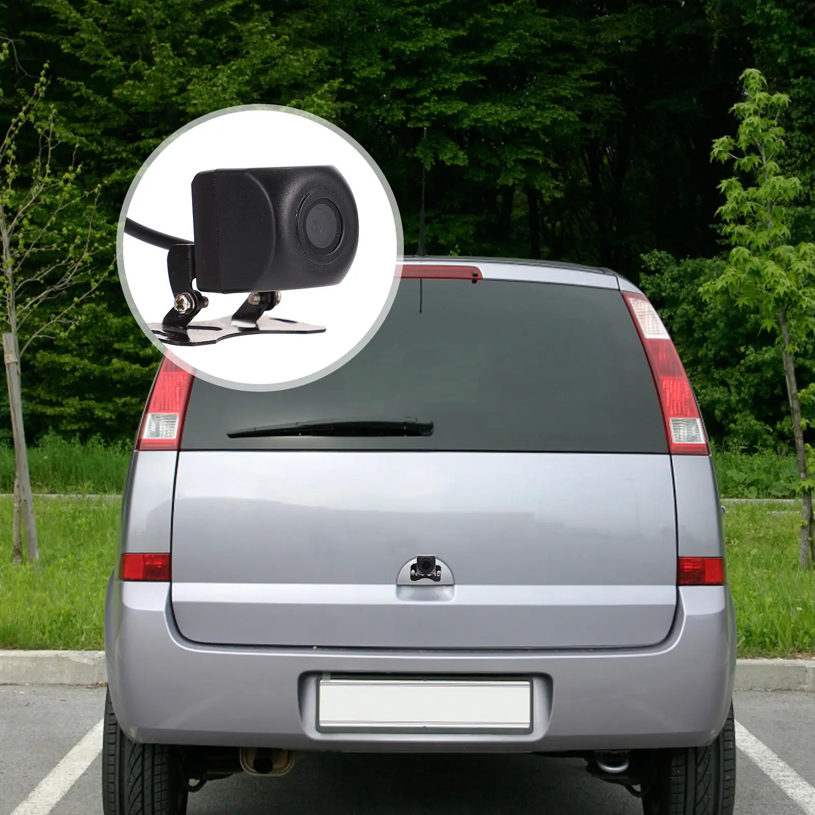 1Set Car Rear View Camera Night Vision Waterproof Hd Wide Angle Backup Camera for Truck Suv Van Easy Install Long Life Pc Body
