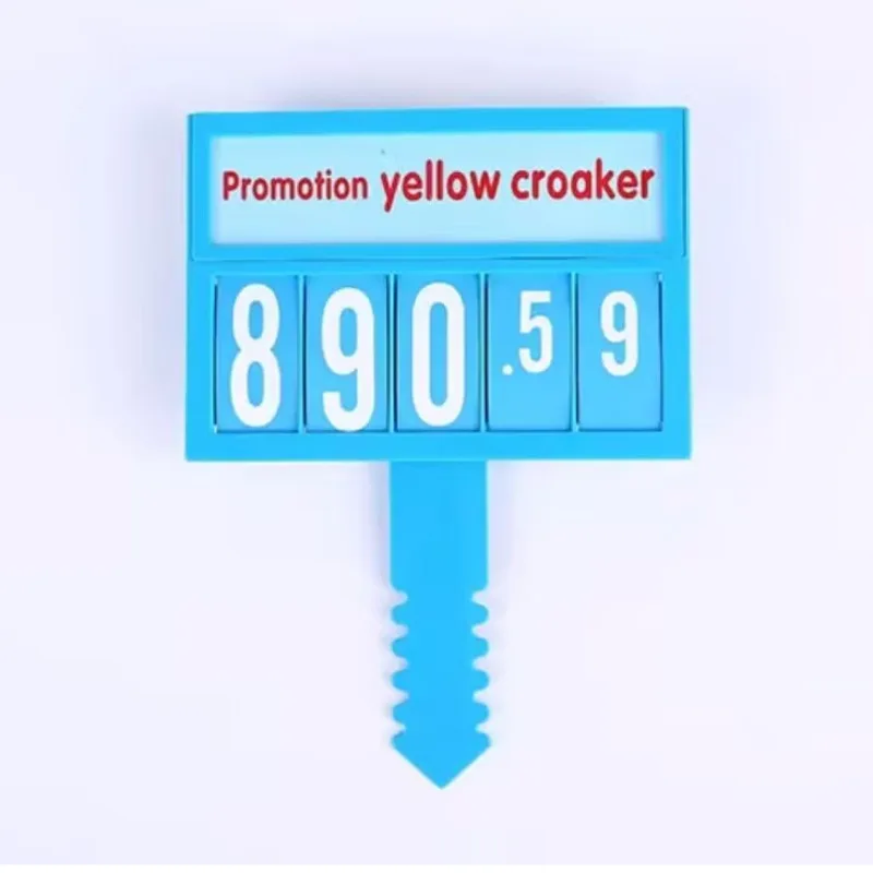 20sets/lot POP Promotion Price Number Sign Display Posted Label Card Plastic Holder Frame Replaceable Supermarket