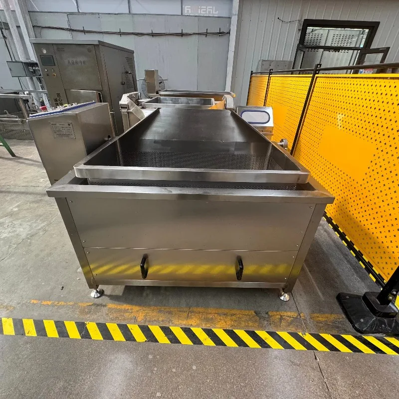 Industrial Basket Separation Deep Water Oil Fryer French Fries Standing tank Auto Deslagging Food Grade 304