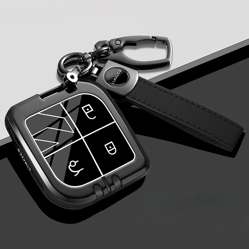 

Car Remote Key Case Cover Metal Keychain for LYNK&CO 08 EMP 2025 23/24 08Plus/pro Interior Decoration Accessories