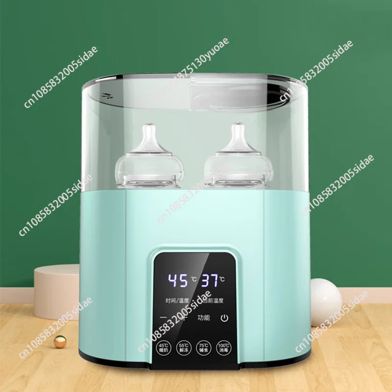 Baby Bottle Warmer 2-in-1 Digital Baby Food Heater with Timer Digital Display Double Bottle Steam Sterilizer Defrosting Warmer