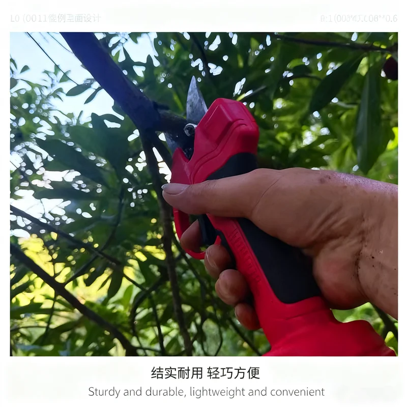 Electric pruning shears lithium battery electric scissors for cutting branches garden special rechargeable high altitude shears