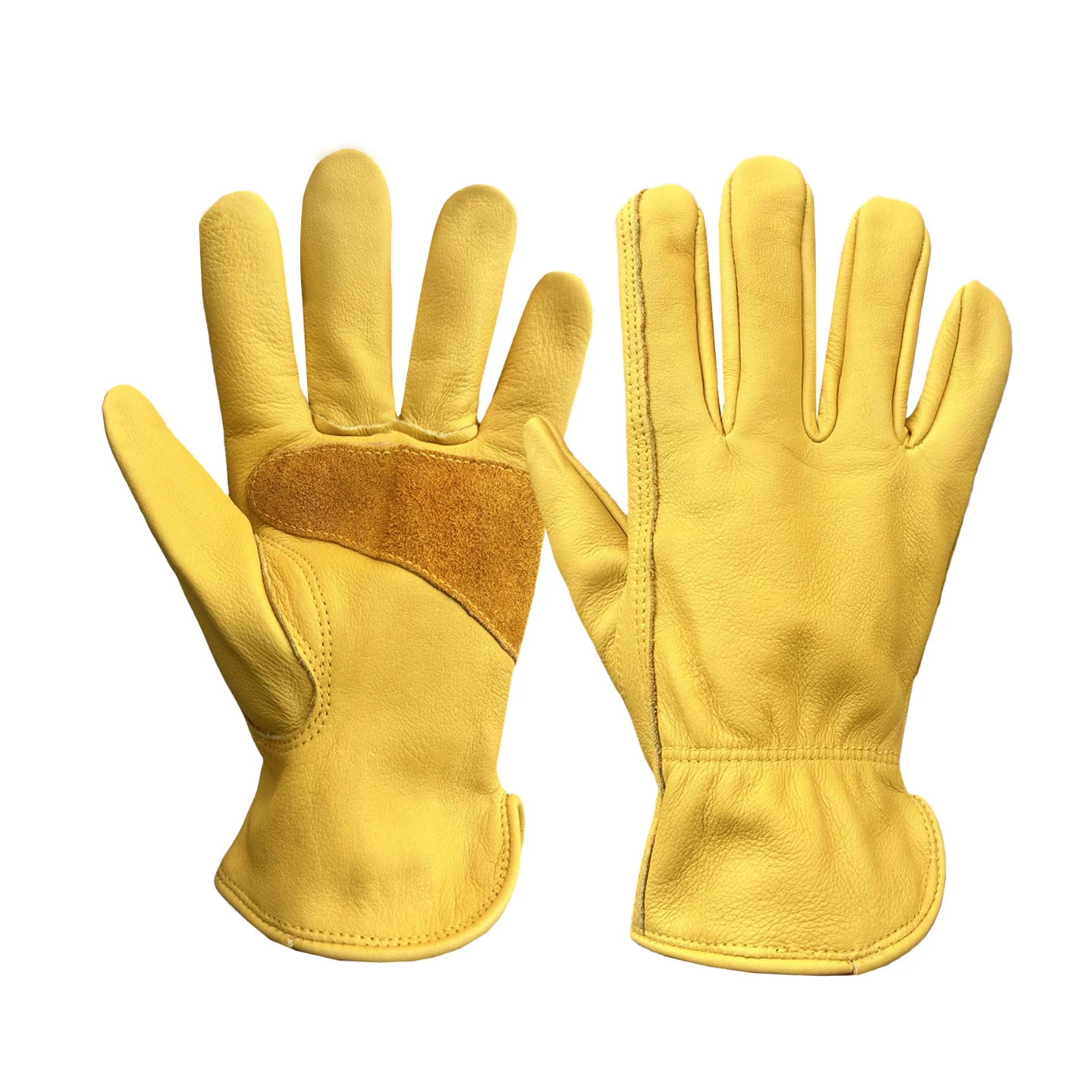 Leather Outdoor Camping Heat-Resistant Burn-Proof Stab-Proof Gloves for Electric Welding Repair