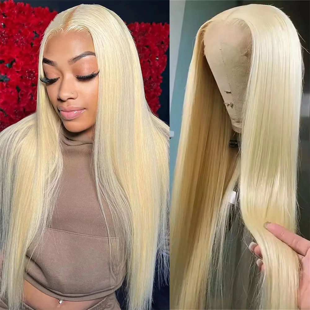 

Прозрачное кружево HD 13x4 и 13x6 # 613 медовый блондин цвет передние человеческие волосы парики для женщин необработанные бразильские прямые волосы кружевные парики