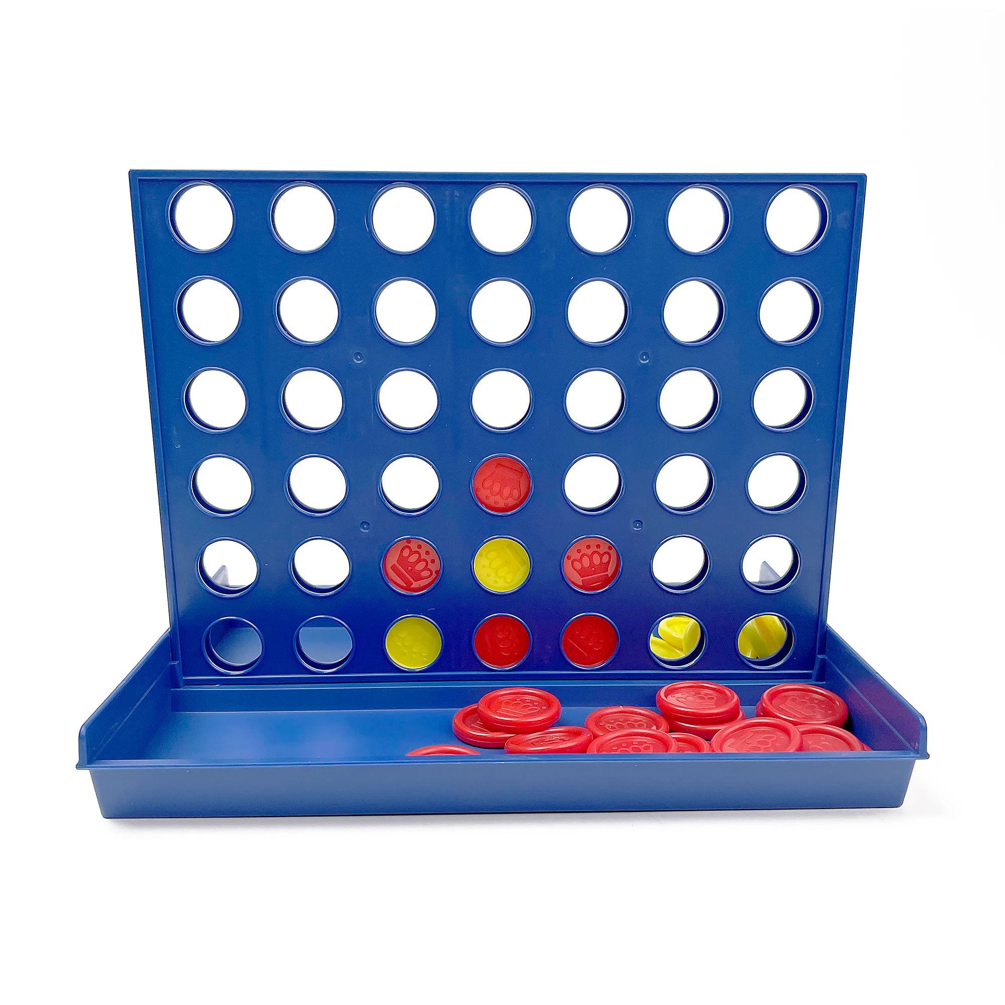 2 in 1 Foldable Magnetic Board Game Set Chinese Checkers and Four in a Row Portable Plastic Travel Outdoor Tabletop Game