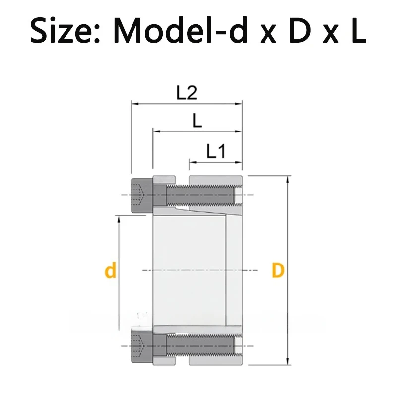 1PCS d=18-65mm STK135 Expansion Sleeve Keyless Bushing Connection Tension Shaft Locking Assembly Device Coupling Diaphragm Disk