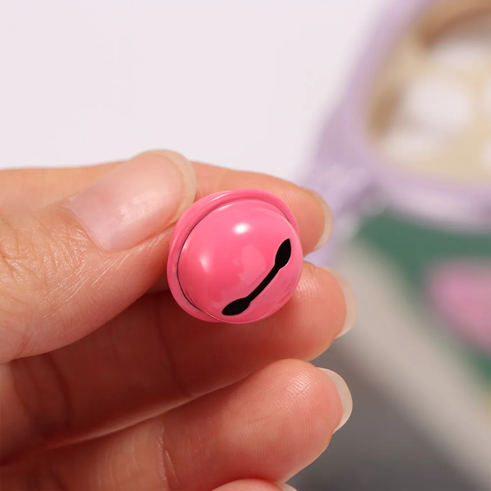5pcs 18mm Jingle Bells Metal Beads Bell Candy Color Colorful Bell Keyring Pendant Metal Bell Jingle Bells