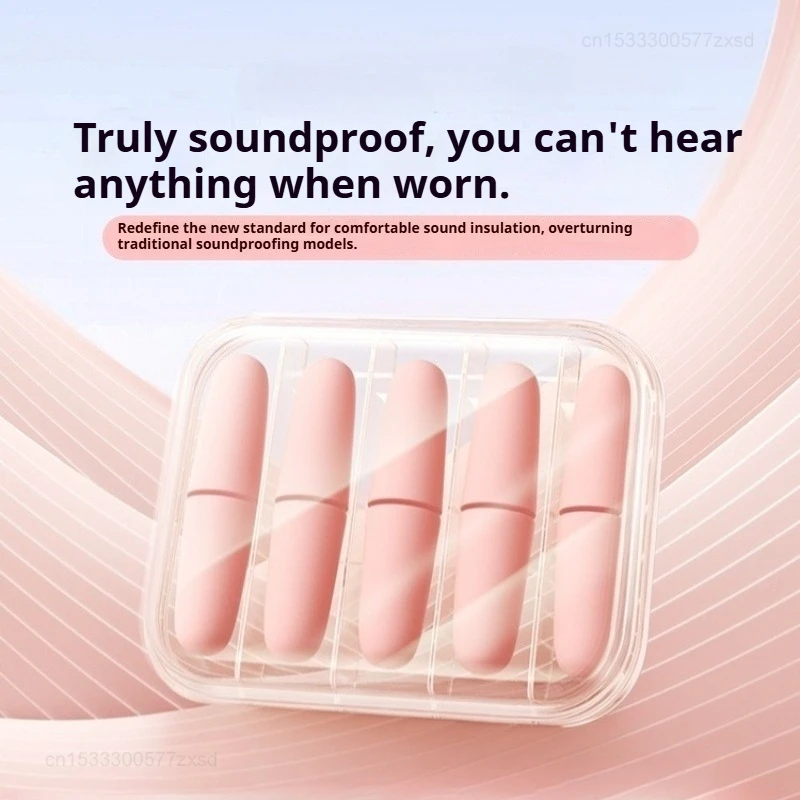 Xiaomi 4/10 قطعة الحد من الضوضاء الأذن المقابس رغوة النوم مكافحة الضوضاء سدادة الأذن الموسيقى إلغاء الأذن التوصيل العزل الأذن المقابس حماية