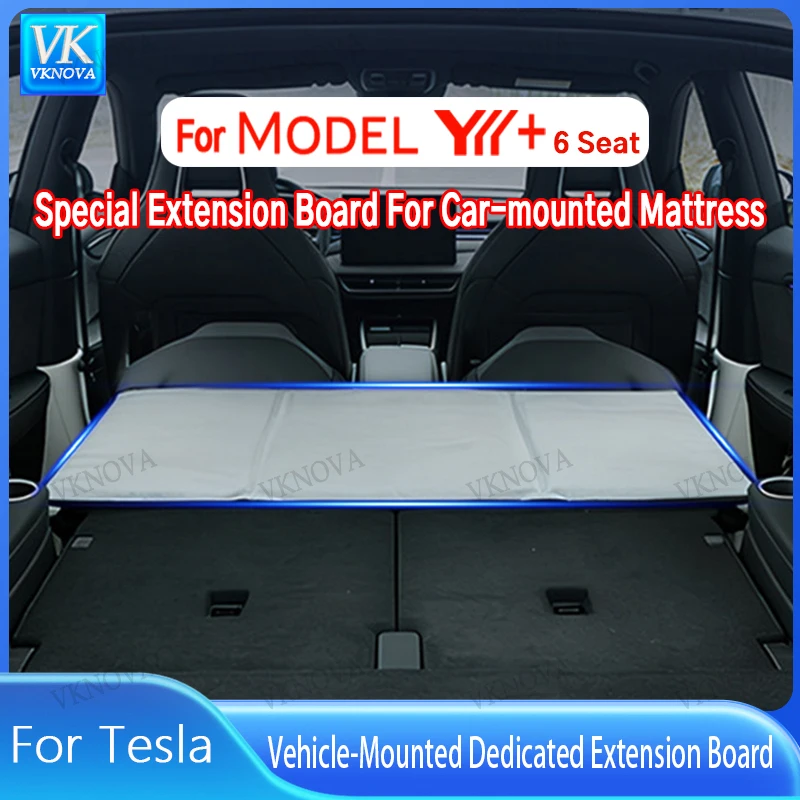 Black/Gray For Tesla Model YL Camping Mattress Guard Block Fill Felt Bed Travel Sleeping Bed Trunk Extension Plate For Suv Car
