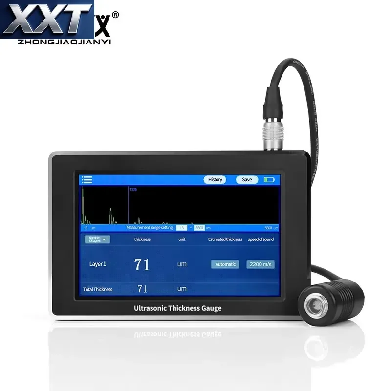 XXT BJZJ-TC880 Ultrasonic Thickness Gauge - Measures Metal, Glass, Wood, Concrete & Coating (Multi-Function)