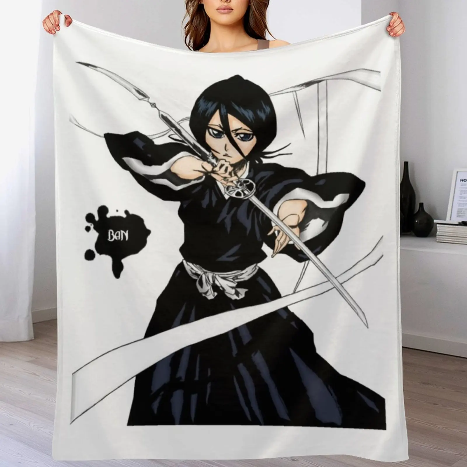 

Rukia Throw Blanket halloween Soft Big Bed Luxury Designer Blankets