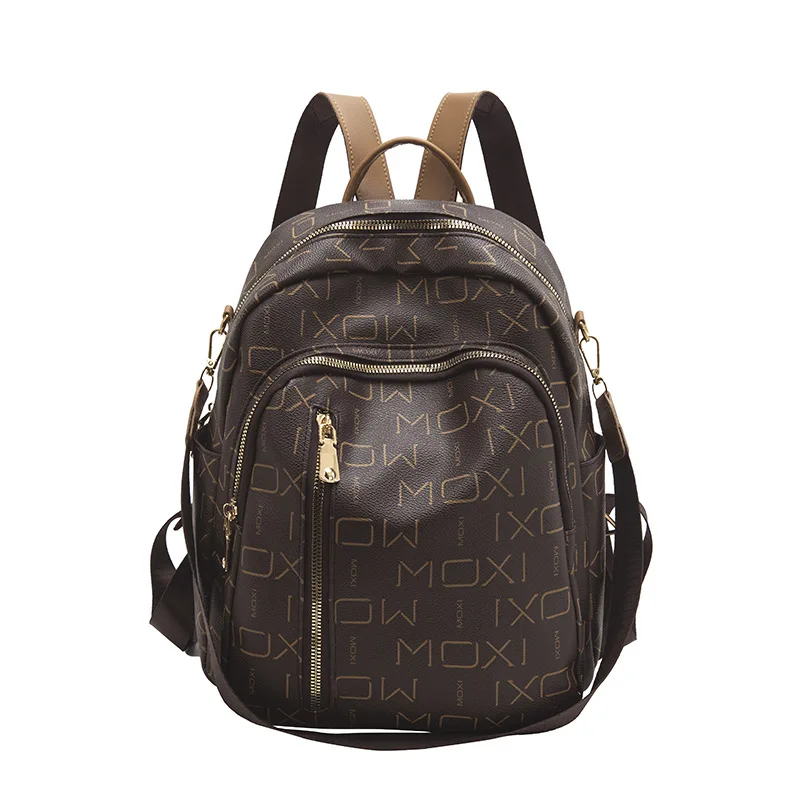 

Женская модная многофункциональная сумка на плечо, большой вместительный рюкзак с цветочным принтом для чтения, рюкзак в стиле ретро для девочек, рюкзак с монограммой и принтом