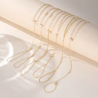Aide 925 bijoux fins en argent Sterling géométrique fleur porte-bonheur CZ étincelles Zircon Bracelets pour femme chaîne à main Bracelets bijoux 4
