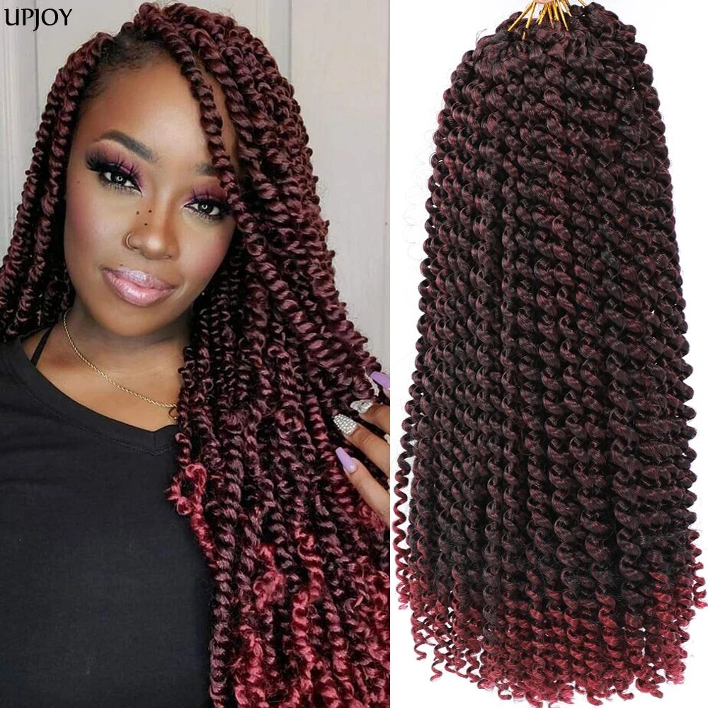 

Long Water Wave Crochet Hair for Passion Twist 1- 6 Packs Curly Passion Twists Hair for Butterfly Locs Braiding Hair for Women