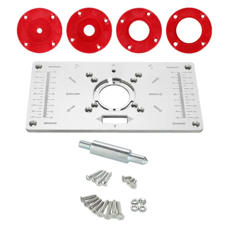 

Router Insert Plate Kit Heavy Duty Aluminum Router Insert Plate Router Templates Table Insert Plate Aluminum Board Trimming