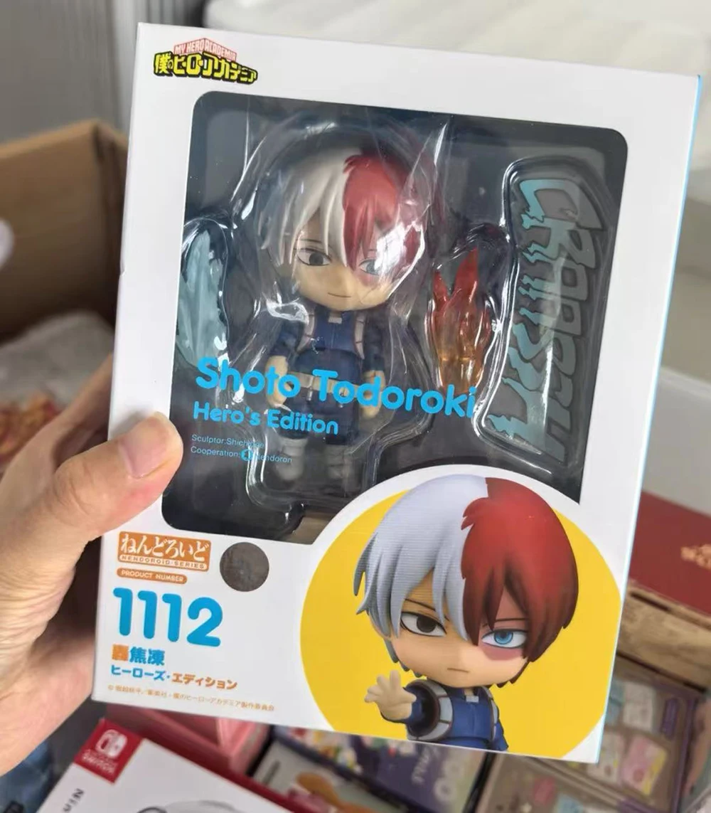 

100% Оригинальный товар в наличии Good Smile Company Nendoroid # 1112 Фигурка аниме-персонажа Тодороки Шото из «Моя геройская академия», модель для коллекционирования