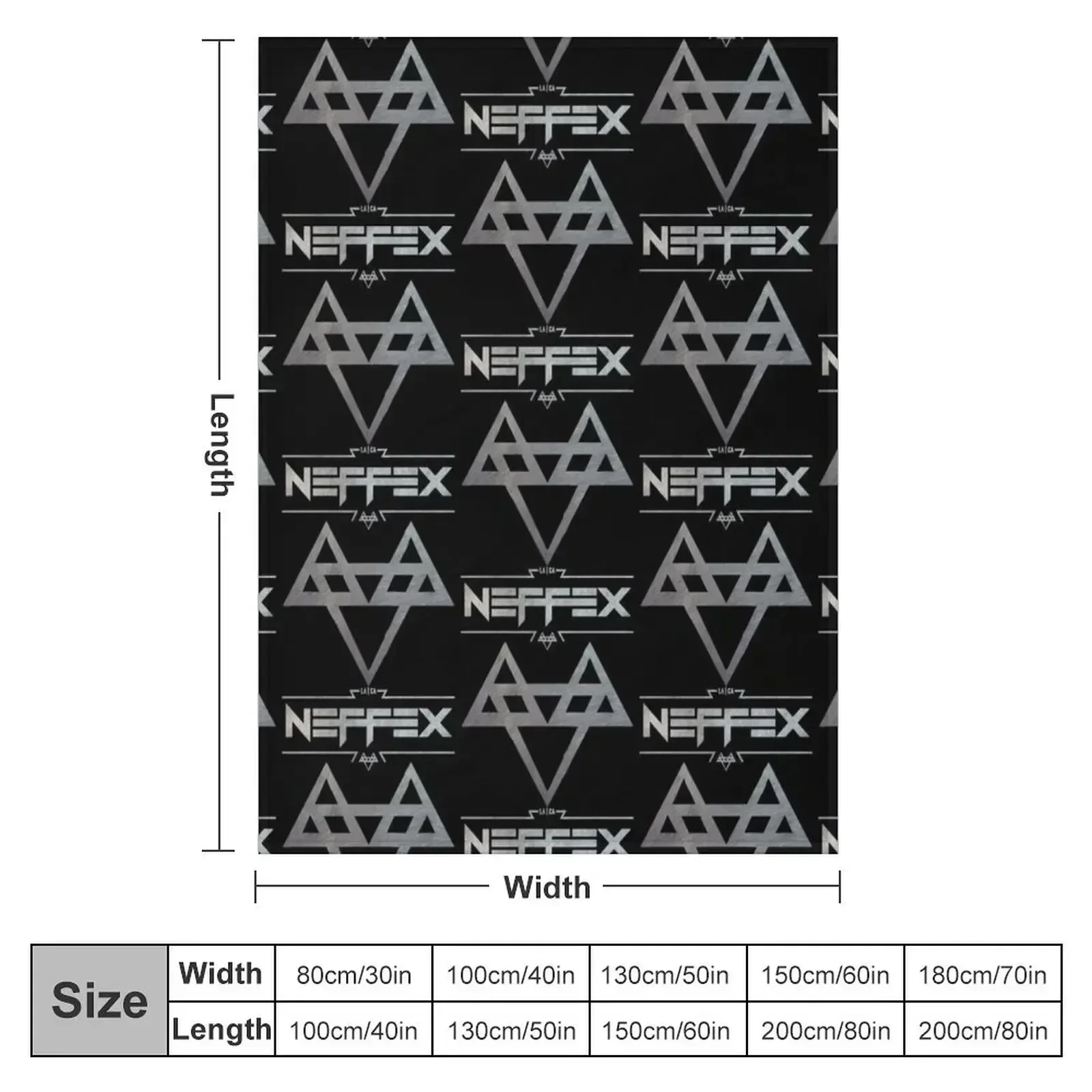 Iron and steel logo Nefex Throw Blanket couch cozy soft plush fuzzy picnic outdoor blanket