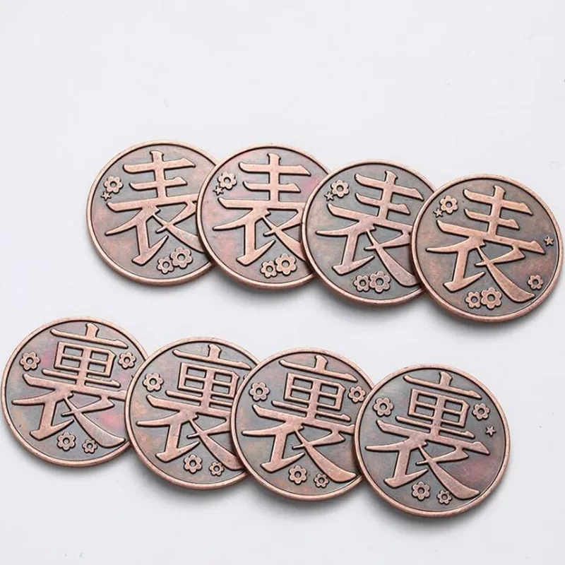 Anime Demon Slayer Kimetsu No Yaiba Tsuyuri Kanao Kochou Shinobu Collection Alloy Metal Coin Cosplay Props Coins