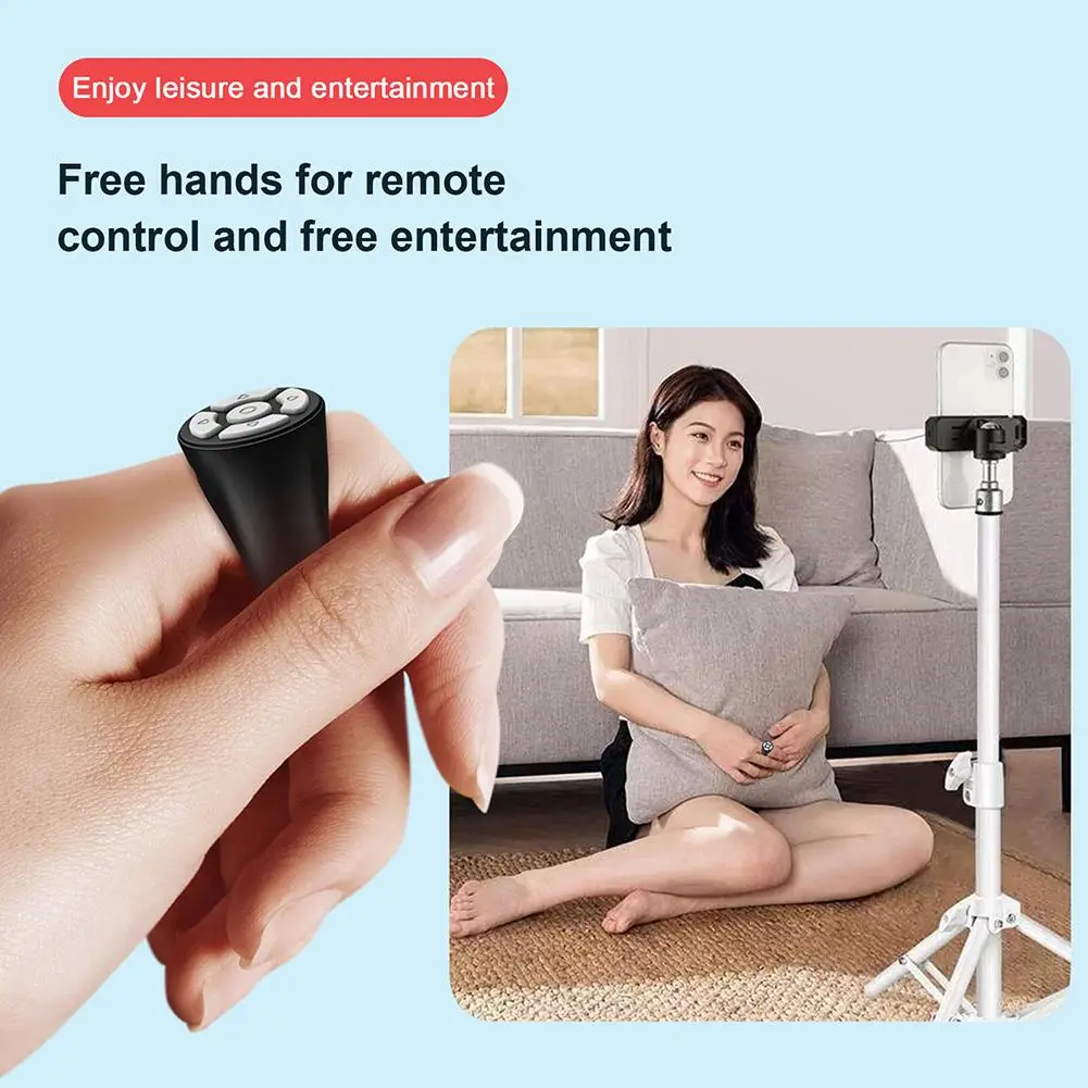 Bluetooth Selfie Remote Control for Mobile Phone App Page Turner Bluetooth Scrolling Camera Video for TIK Tok